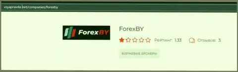 Создатель обзора сообщает о шулерстве, которое происходит в ForexBY