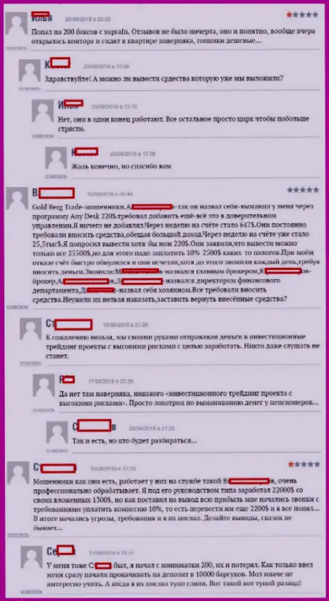 Честные отзывы клиентов ФОРЕКС конторы Супра ФН, которые опубликованы на интернет-сервисе boexpert ru