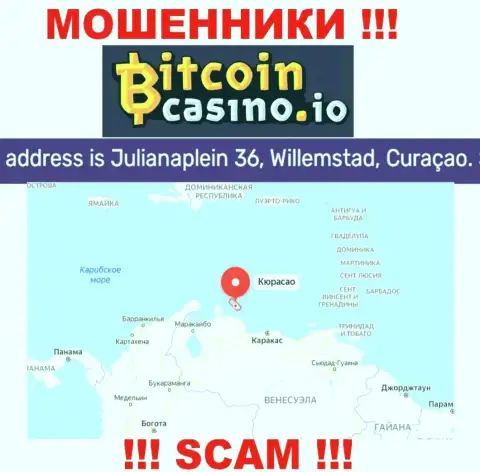 Будьте осторожны - организация BitcoinCasino засела в офшорной зоне по адресу - Julianaplein 36, Willemstad, Curacao и разводит наивных людей