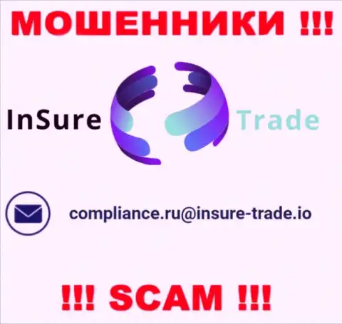 Организация InSure-Trade Io не скрывает свой е-майл и размещает его у себя на сайте