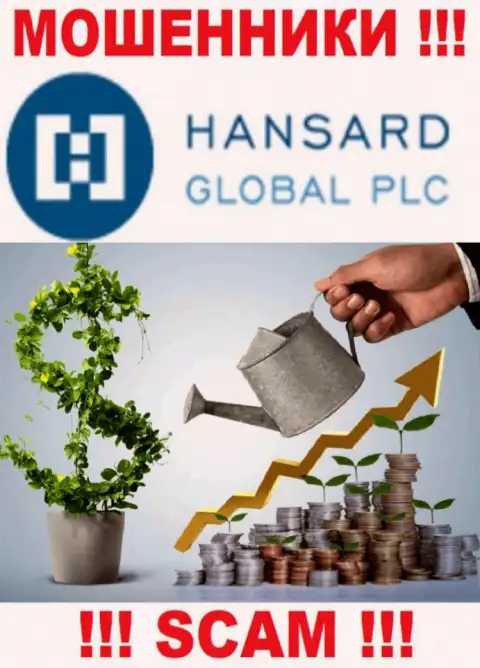 Хансард заявляют своим клиентам, что работают в области Investing