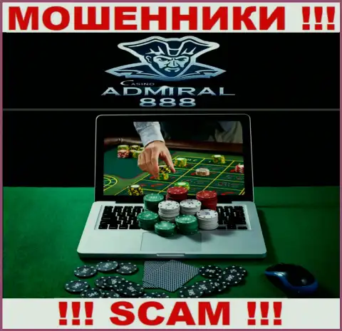 Admiral888 Com - это интернет-мошенники ! Тип деятельности которых - Casino
