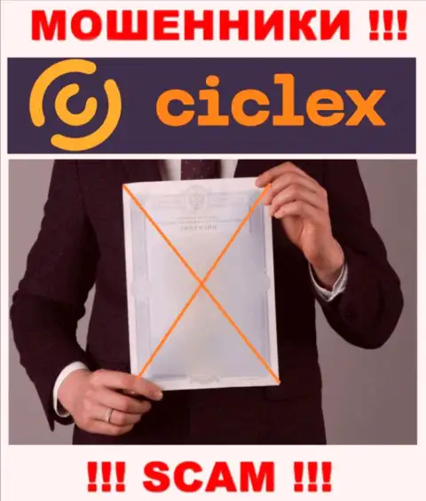 Данных о лицензии организации Ciclex Com у нее на официальном сайте НЕ РАЗМЕЩЕНО