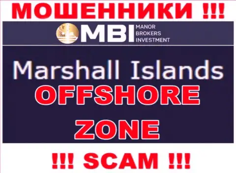 Организация Manor Brokers - это интернет мошенники, находятся на территории Marshall Islands, а это оффшор