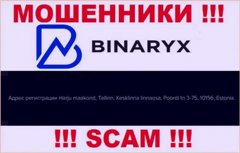 Не ведитесь на то, что Binaryx расположены по тому юридическому адресу, который опубликовали на своем сайте
