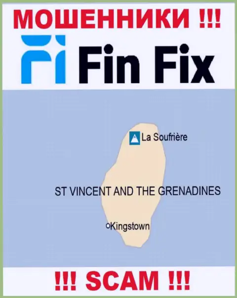 FinFix World расположились на территории St. Vincent & the Grenadines и безнаказанно присваивают финансовые вложения