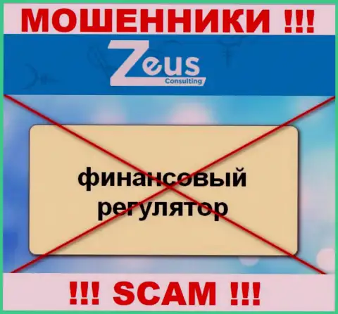 Знайте, организация ZeusConsulting Info не имеет регулятора - это МОШЕННИКИ !!!