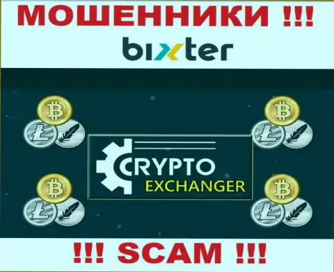 Bixter - это настоящие интернет мошенники, сфера деятельности которых - Криптообменник