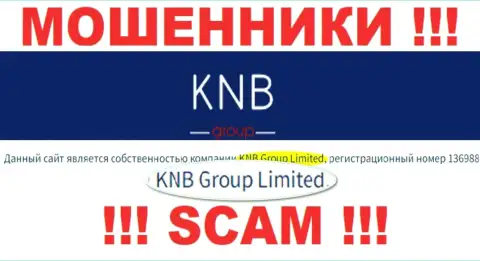 Юр лицом KNB Group является - KNB Group Limited
