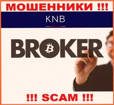 Broker - конкретно в указанном направлении оказывают свои услуги интернет шулера KNB Group