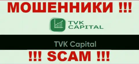 ТВК Капитал - это юр лицо internet лохотронщиков TVK Capital