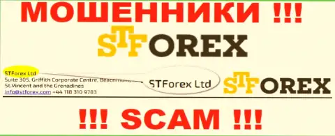 STForex - это интернет-обманщики, а владеет ими СТФорекс Лтд