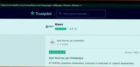 Высказывания посетителей всемирной интернет сети о forex компании KIEXO на веб-сервисе Трастпилот Ком