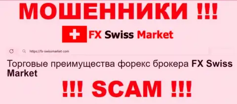 Сфера деятельности FX-SwissMarket Com: FOREX - отличный доход для махинаторов