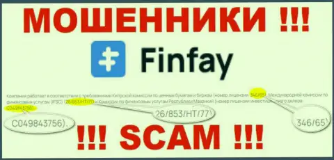 На интернет-сервисе Фин Фай приведена их лицензия, но это коварные обманщики - не доверяйте им