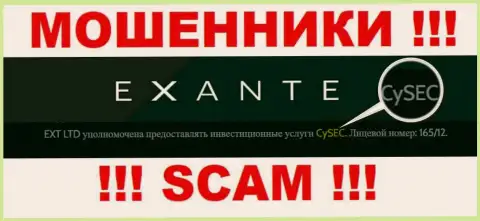 Преступно действующая контора Exanten Com контролируется мошенниками - CySEC