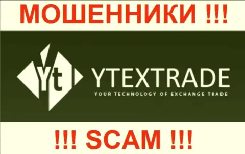 Logo лохотронного ФОРЕКС дилингового центра YtexTrade
